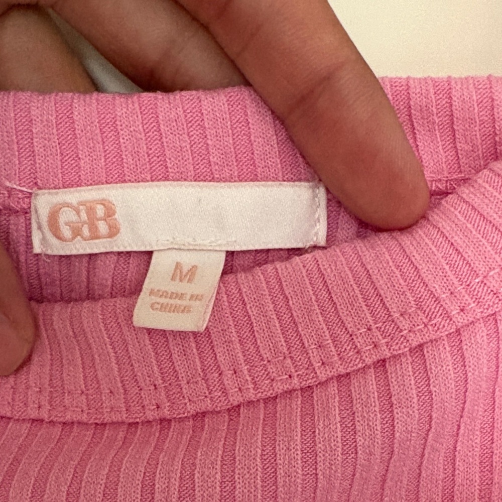 Pink Ribbed One Piece - Picture 2 of 3